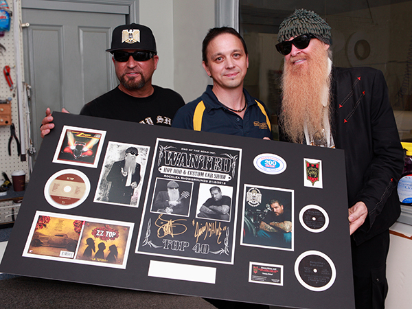 ZZ Top and Jimmy Shine at Iconic Printing and Framing